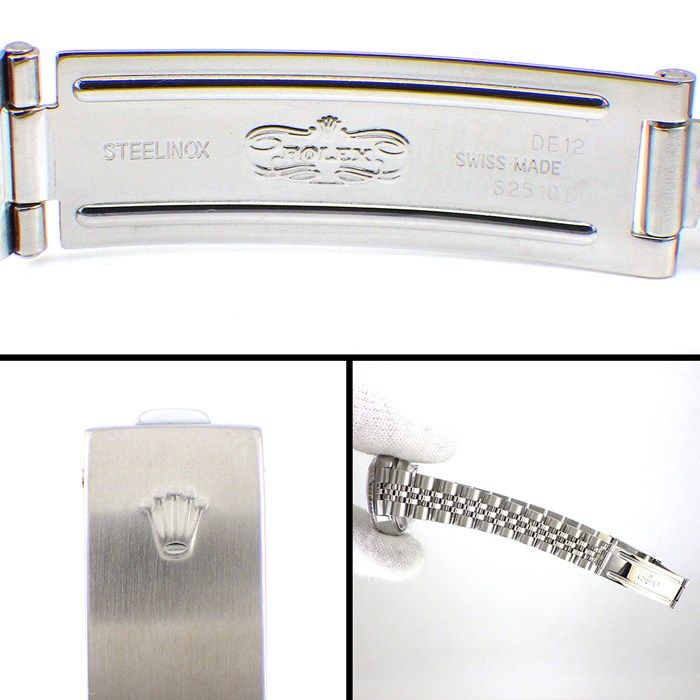 Rolex Watch Datejust Number Date White Dial Roman Index Full Ted Bezel Jubilee — view 5