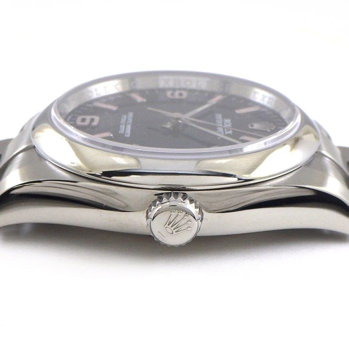 Rolex Watch Oyster Perpetual Black Dial Roulett SS Automatic Winding — view 2