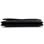 Chanel Quilted Classic Chain Wallet Black Gold Lambskin Silver — view 4