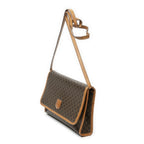 Celine Vintage Flap Crossbody Brown Macadam Canvas — view 2