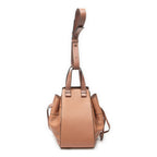 Loewe Small Drawstring Hammock Salon Pink Grain Calfskin Leather Messenger Bag — view 5