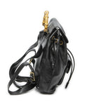 Gucci Mini Bamboo Backpack Black Greinca Lambskin Leather — view 4