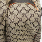 Celine Large Flap Messenger Beige Dark Brown Orange Macadam Canvas — view 8