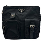 Prada Triangle Logo Waist Bag Nylon Black