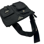 Prada Triangle Logo Waist Bag Nylon Black — view 5