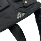 Prada Triangle Logo Waist Bag Nylon Black — view 6