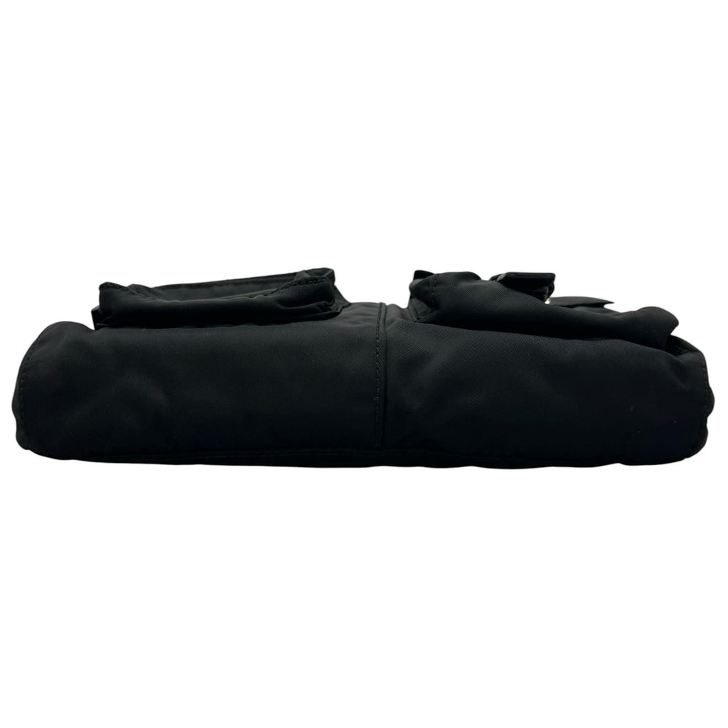 Prada Triangle Logo Waist Bag Nylon Black — view 4