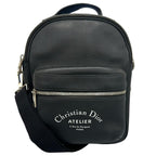 Dior Atelier Shoulder Bag Leather Black