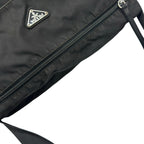 Prada Triangle Logo Shoulder Bag Nylon Black — view 6