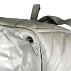 Prada Nappa Bomber Handbag Leather Gray 2-Way — view 8