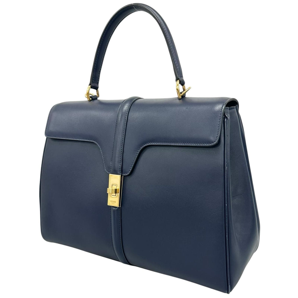 Celine Classic 16 Handbag Leather Blue 2-Way — view 2