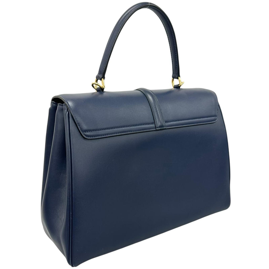 Celine Classic 16 Handbag Leather Blue 2-Way — view 3