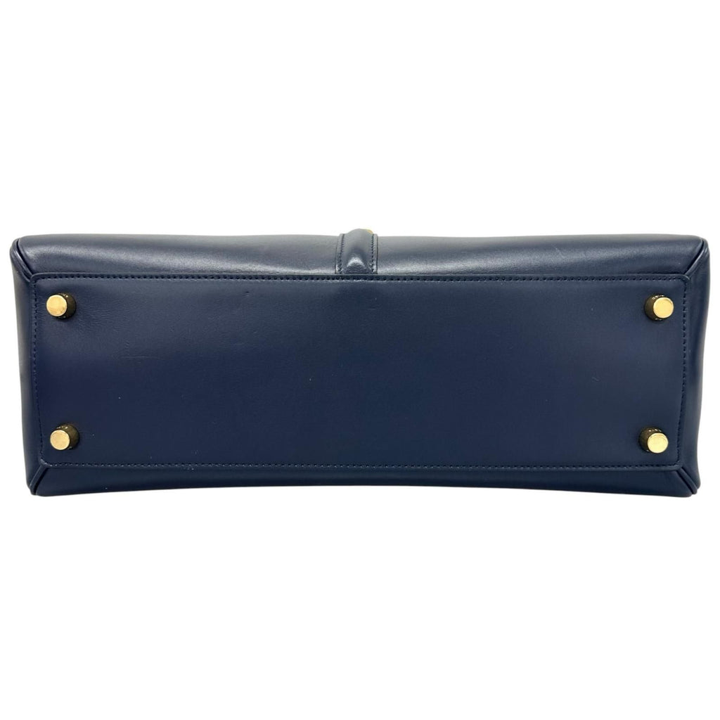 Celine Classic 16 Handbag Leather Blue 2-Way — view 4