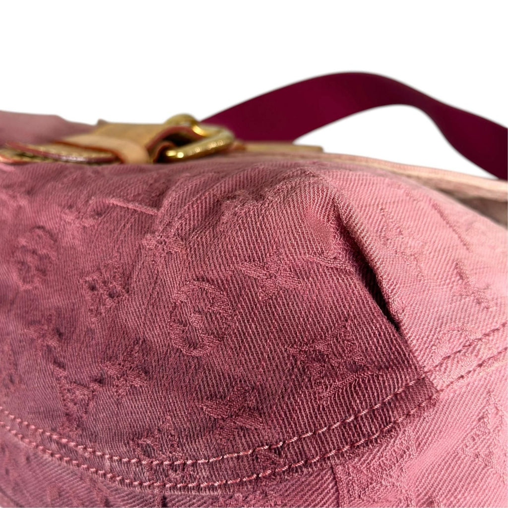 Louis Vuitton Sunray Handbag Monogram Denim Pink — view 8