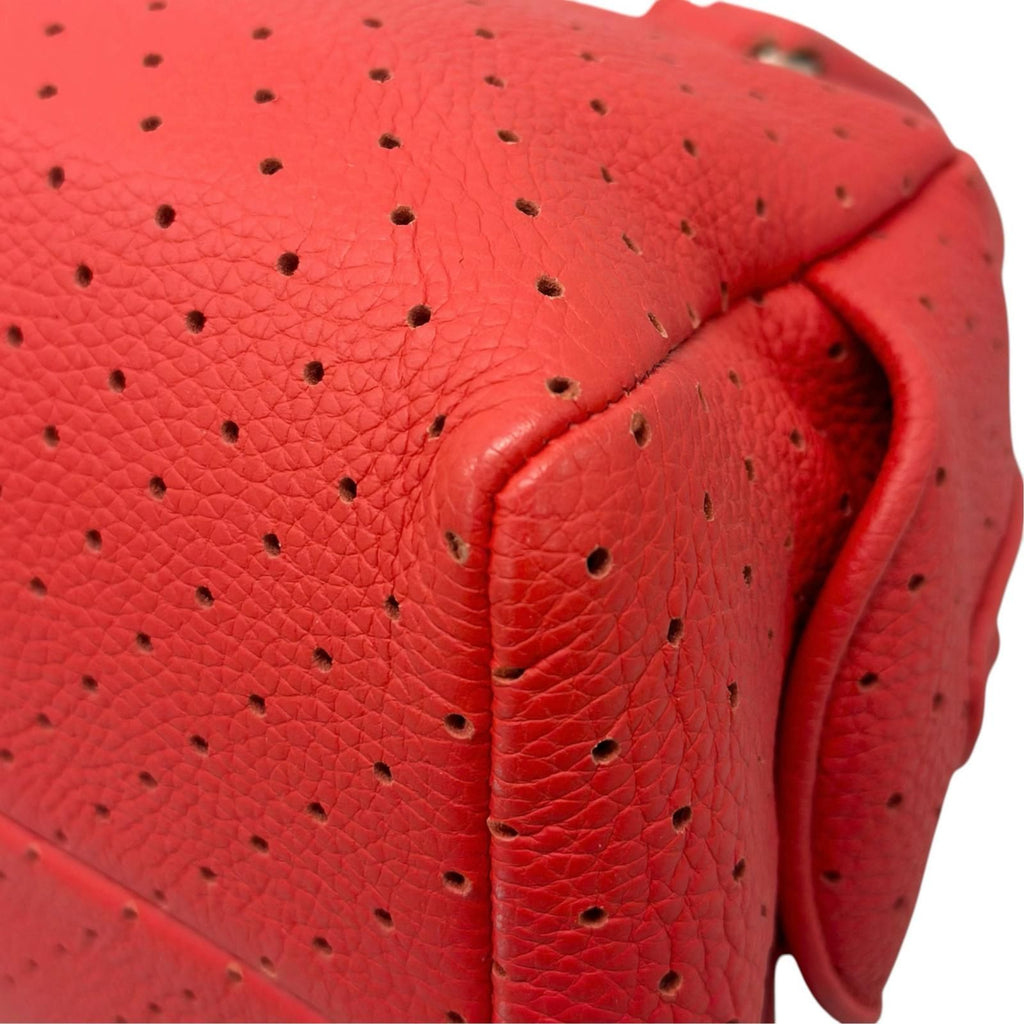 Bottega Veneta Handbag Perforated Leather Red Mini — view 8