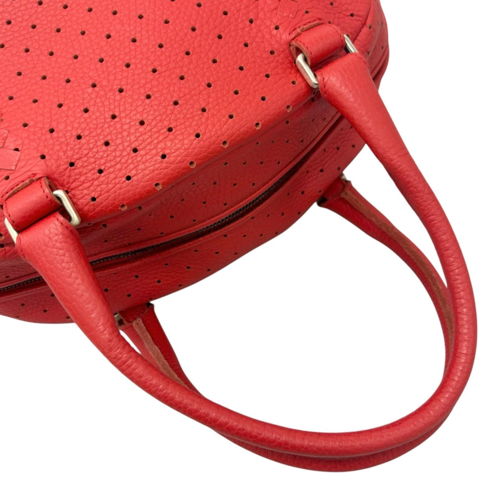 Bottega Veneta Handbag Perforated Leather Red Mini — view 6