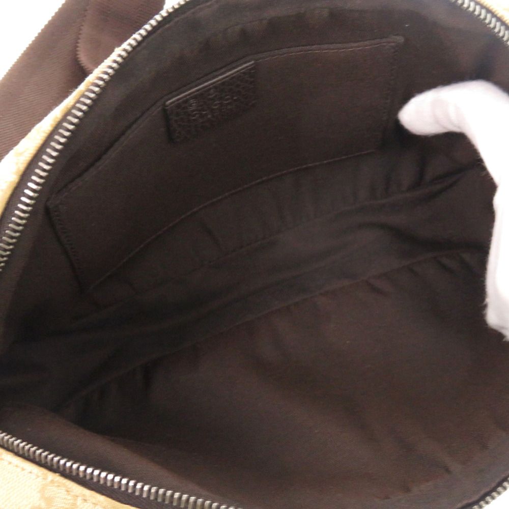 Gucci GG Canvas Beige Brown Belt Bag — view 5