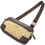 Gucci GG Canvas Beige Brown Belt Bag — view 4