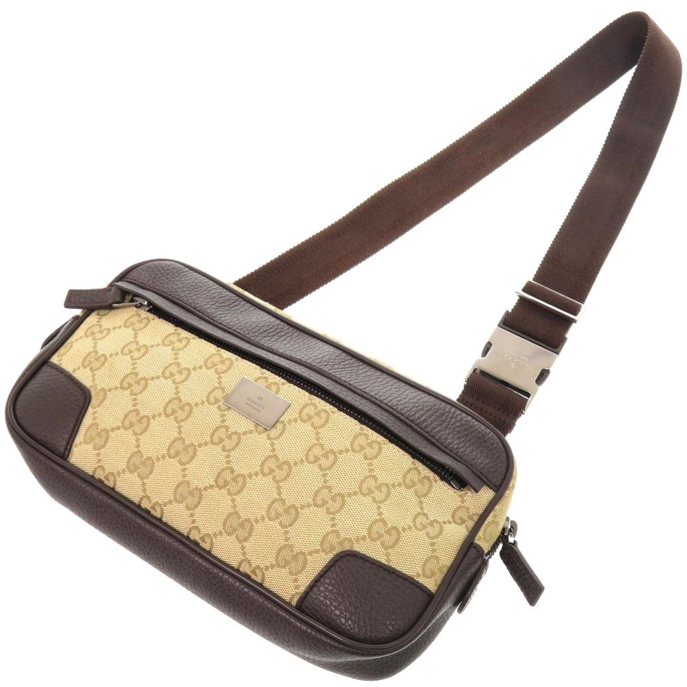 Gucci GG Canvas Beige Brown Belt Bag — view 4