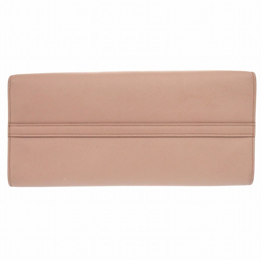 Prada Monochrome Saffiano Leather Pink Beige Handbag — view 3