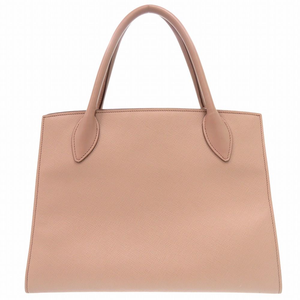 Prada Monochrome Saffiano Leather Pink Beige Handbag — view 2