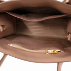 Prada Monochrome Saffiano Leather Pink Beige Handbag — view 8