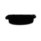 Hermes Beret Rayon Silk Cap Hat Lamb Leather Piping 58 Black — view 2