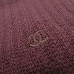 Chanel Gloves Cashmere CC Logo Knit Long Dark Brown — view 5