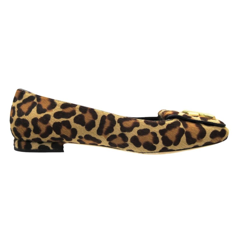 Louis Vuitton Ballet Shoes Shake Line Ballerina Calf Hair Leopard Print Lvlogo — view 5