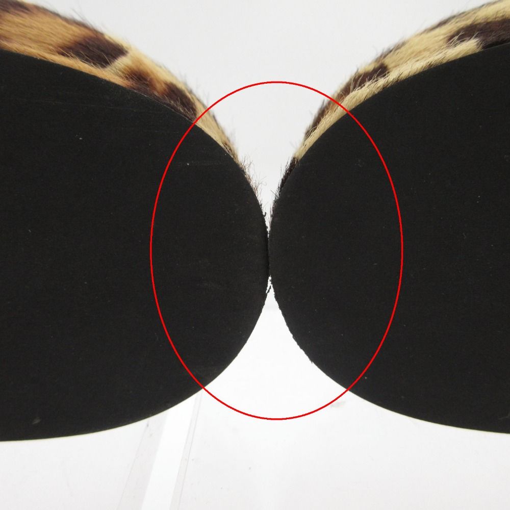Louis Vuitton Ballet Shoes Shake Line Ballerina Calf Hair Leopard Print Lvlogo — view 8