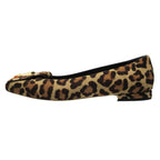 Louis Vuitton Ballet Shoes Shake Line Ballerina Calf Hair Leopard Print Lvlogo — view 4