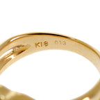 Saint Laurent Yves Heart Ring 18k Yellow Gold Ruby