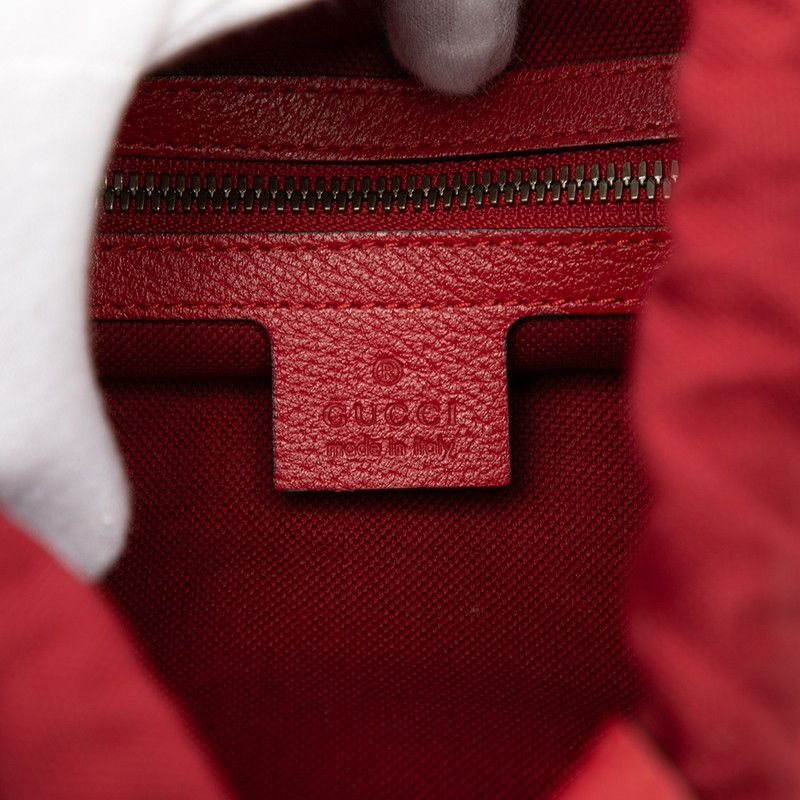 Gucci Lost Ring Backpack Red White Blue Canvas — view 6