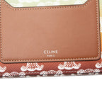 Celine Triomphe Horizontal Pouch Crossbody Shoulder Bag Brown Multicolor Leather — view 4