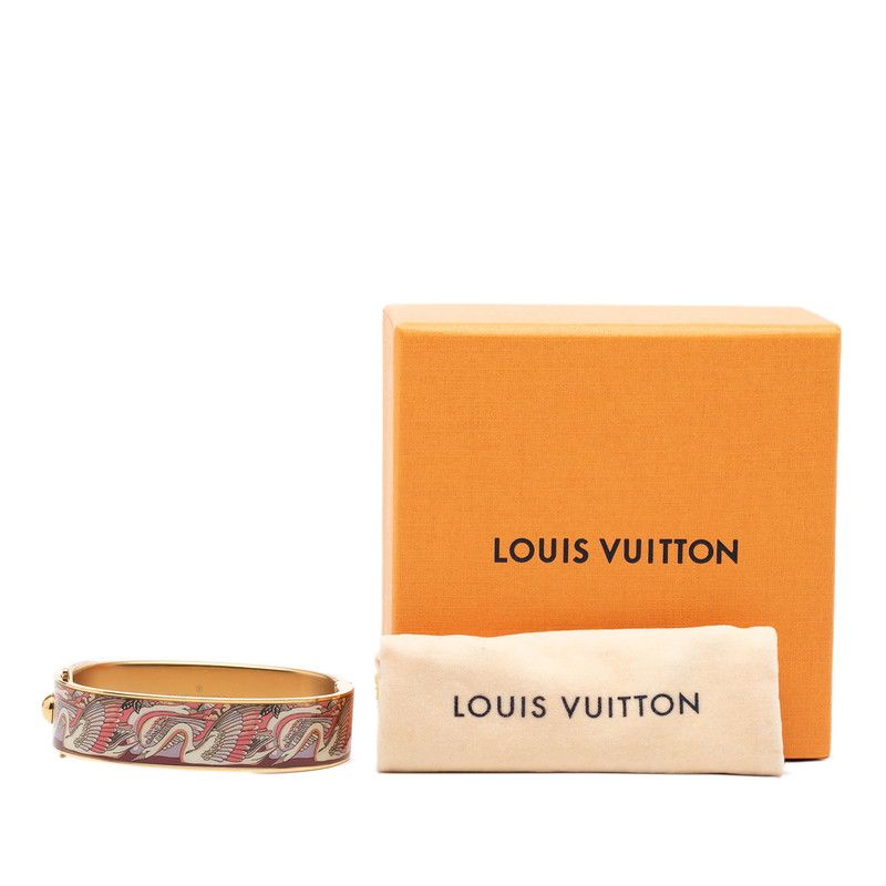 Louis Vuitton Bracelet Bangle LV Confidential PM S Gold Multicolor Plated — view 7