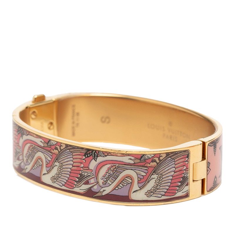 Louis Vuitton Bracelet Bangle LV Confidential PM S Gold Multicolor Plated — view 2