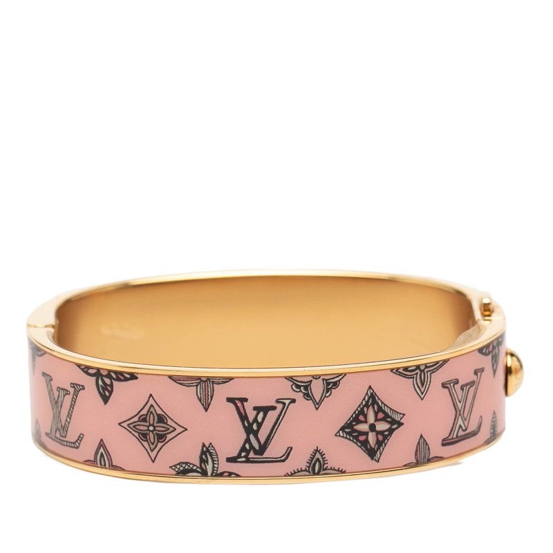 Louis Vuitton Bracelet Bangle LV Confidential PM S Gold Multicolor Plated — view 3
