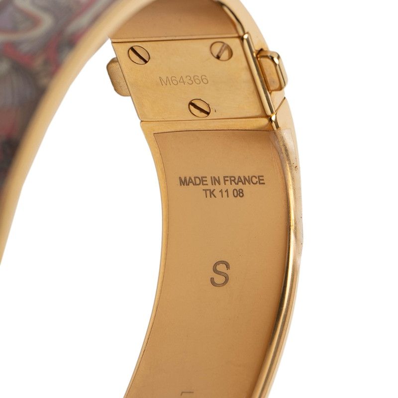 Louis Vuitton Bracelet Bangle LV Confidential PM S Gold Multicolor Plated — view 6