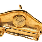 Chanel Vintage Beret Hat Ribbon Motif Brooch Gold Plated — view 3