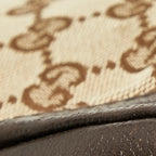 Gucci GG Canvas Crossbody Shoulder Bag Beige Brown Leather — view 4