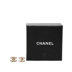 Chanel CC Logo Stud Earrings Gold Multicolor Plated Rhinestone — view 4