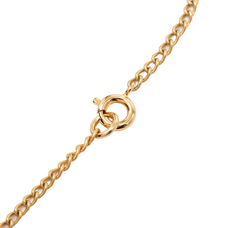 Chanel Star Necklace Gold Black Plated Enamel — view 4