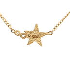 Chanel Star Necklace Gold Black Plated Enamel — view 2