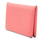 Hermes Calvi Card Case Rose Azalea Pink Evercolor — view 2