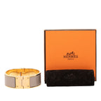 Hermes Charnier GM Bangle Bracelet Gold Beige Plated — view 5