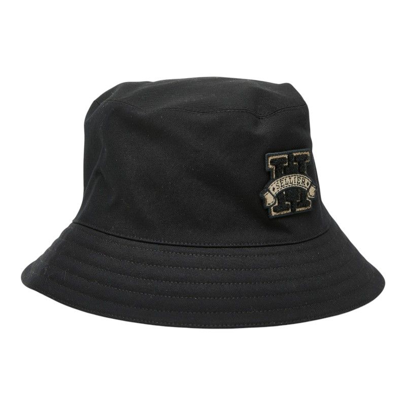 Hermes Hapa-h Series Bucket Hat 58 Black Cotton Rayon Silk — view 2