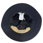 Hermes Hapa-h Series Bucket Hat 58 Black Cotton Rayon Silk — view 4
