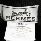 Hermes Hapa-h Series Bucket Hat 58 Black Cotton Rayon Silk — view 5