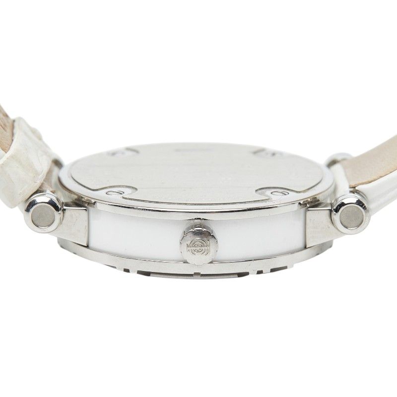 Tiffany & Co Atlas Dome Watch Silver White Stainless Steel Leather — view 7