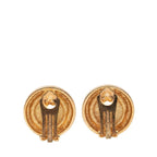Dior CD Logo Earrings Gold Plated Rhinestone — view 2